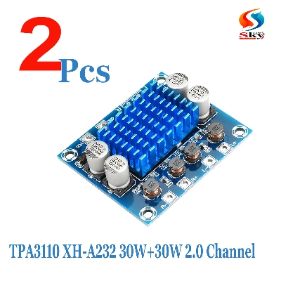 Picture of 2pcs-XH-A232 HD digital audio power amplifier board mp3 amplifier module 12V24V amplifier board dual channel 30W Geartronic