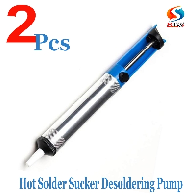 Picture of 2pcs-Solder Rung Sucker, Sucker, Hot Solder Sucker De-Soldering Pump Small