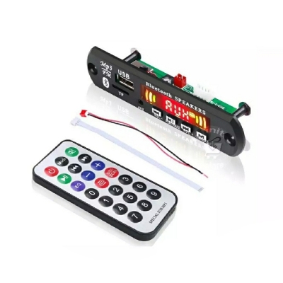 Picture of Bluetooth FM MP3 Player Receiver Board with Danching LED Display Car Audio Decoder Module 5V 1A Support TF USB AUX Recorders