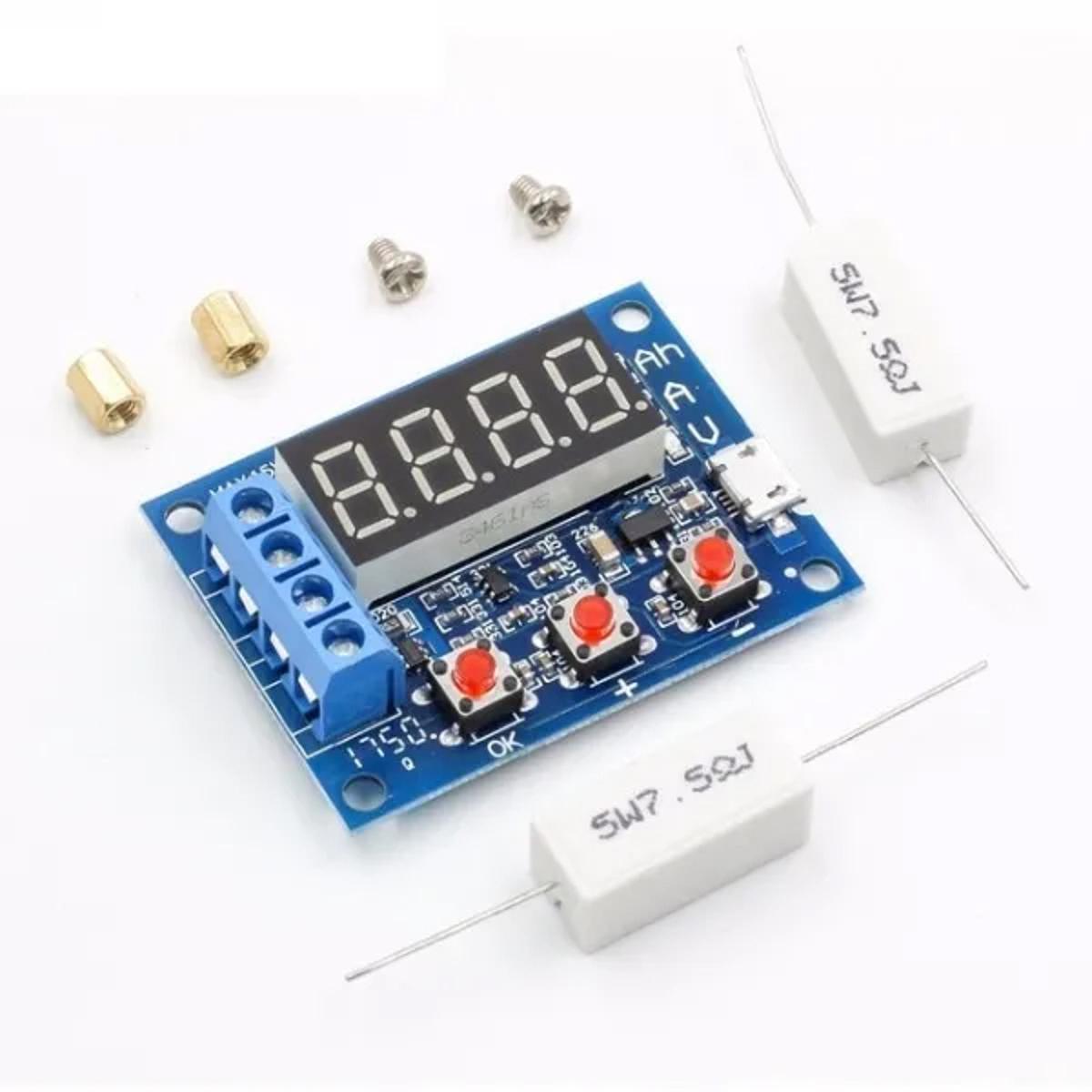 Picture of ZB2L3 18650 li-ion lithium lead-acid Battery Capacity Meter discharge Tester 1.5v~12v