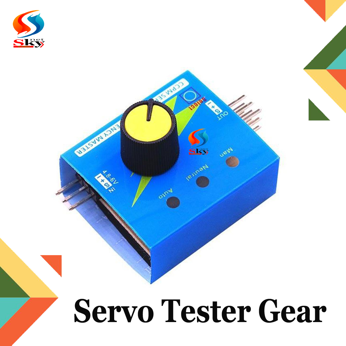 Picture of Servo Tester Gear Test CCPM Consistency Master Checker 3CH 4.8-6V with Indicator Light