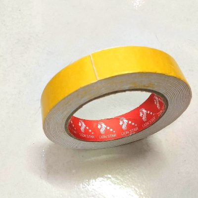 Picture of 25mm Foam Tape WHITE 1″ Inch DOUBEL SIDE Foam Tape 25mm Both Side Gum Foam Tape White Double Side Foam Tape 1 Inch Tape WHITE Color Foam Tape