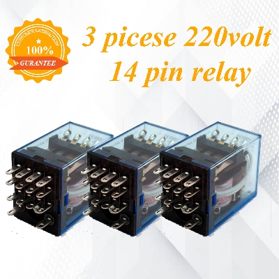 Picture of 3 Pieces AC 220V/240V 5A Coil 14 Pin DPDT Power Electromagnetic Relay