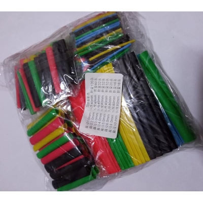 Picture of 328Pcs Set Heat Shrink Tube 5 COLORS 8 TYPES Multicolor Heat Shrink Tubing Electrical Connection Wire Cables Wrap Waterproof Shrinkage Sleeve Kit Heat Shrink Tubes