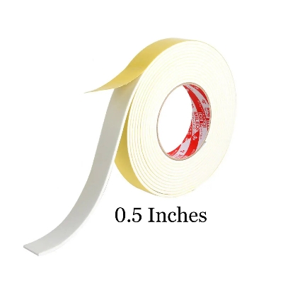 Picture of Versatile Bonding Solution: 0.5 Inch Double-Sided Foam Tape with Strong Adhesive – Easy Application and Maintenance"