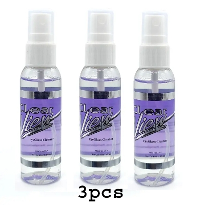 Picture of Clear View Premium Anti-Streak Eyeglass Sunglasses Lens Cleaner Spray with flavor sunglasses cleaning kit for Eyeglasses, Laptops, Smartphones, & Other Screens