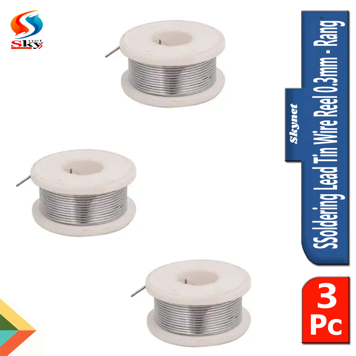 Picture of Welding Iron Wire Reel 0.8mm Rosin Core Flux Solder Wire Reel-3pcs