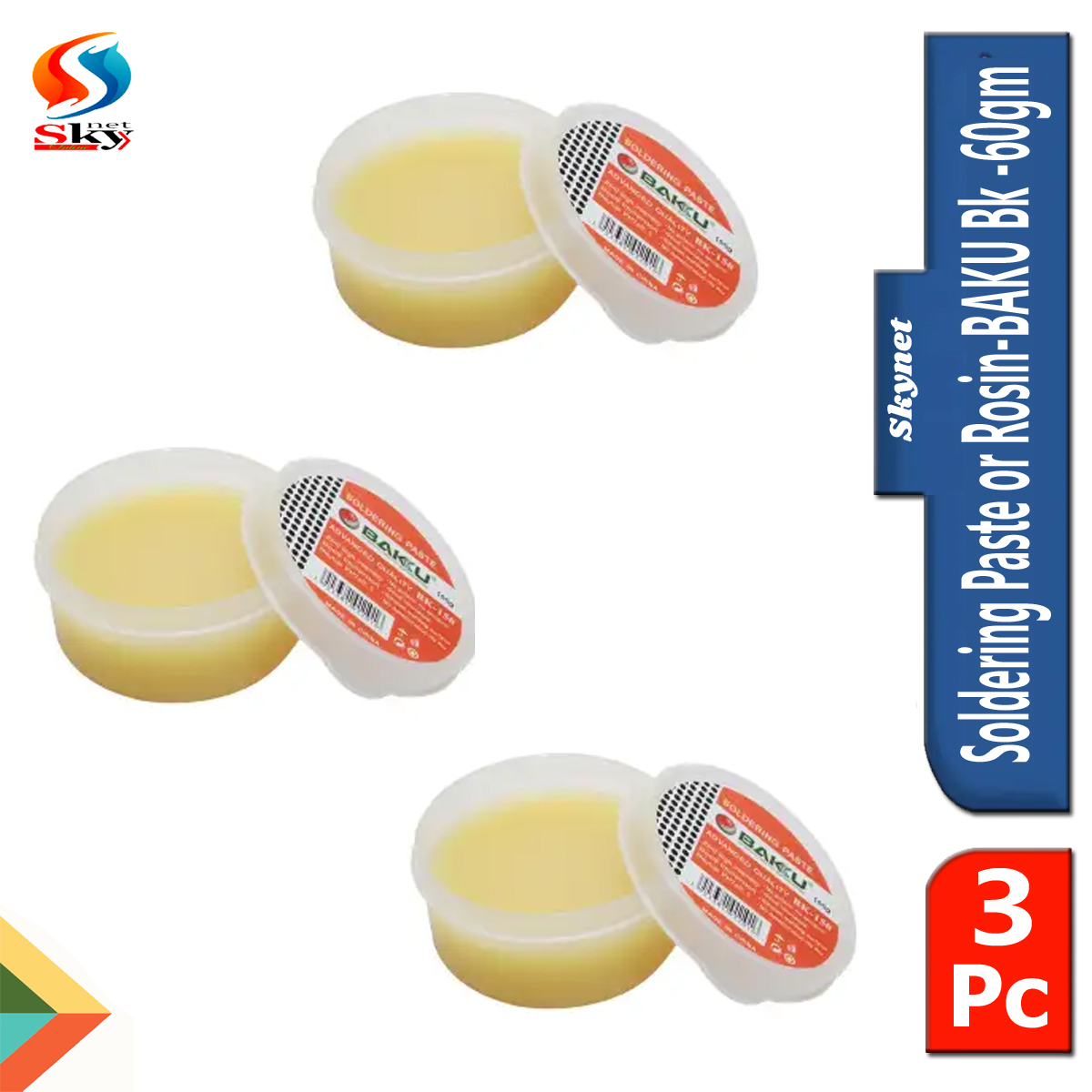 Picture of Soldering Paste or Rosin - BAKU Bk -60gm-3pcs