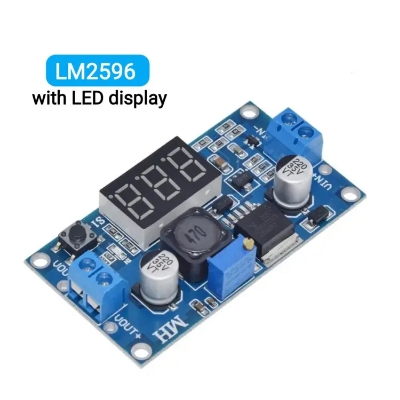 Picture of LM2596 Power Module With LED Voltmeter DC-DC Adjustable Step-Down Module With Digital Display