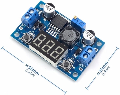 Picture of LM2596 Power Module With LED Voltmeter DC-DC Adjustable Step-Down Module With Digital Display