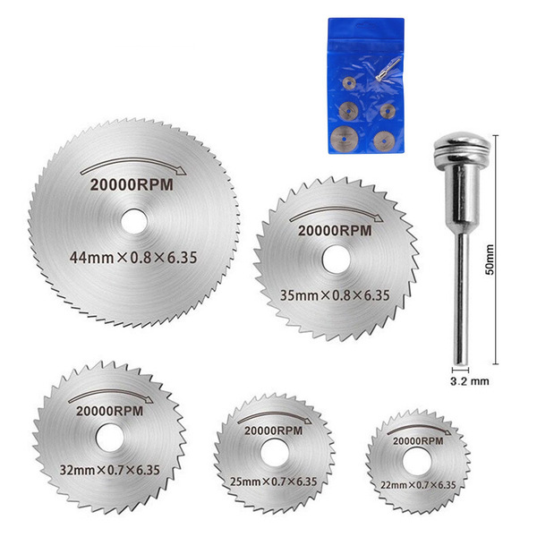 Picture of 6Pcs Mini Circular Saw Blade Set for Wood Aluminum Cutting