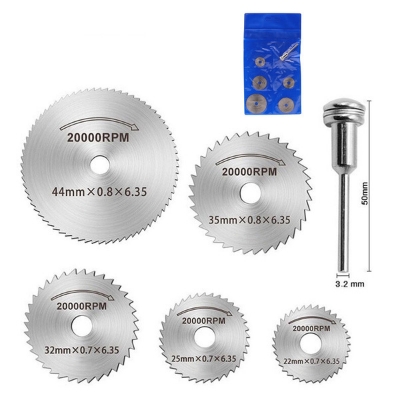 Picture of 6Pcs Mini Circular Saw Blade Set for Wood Aluminum Cutting