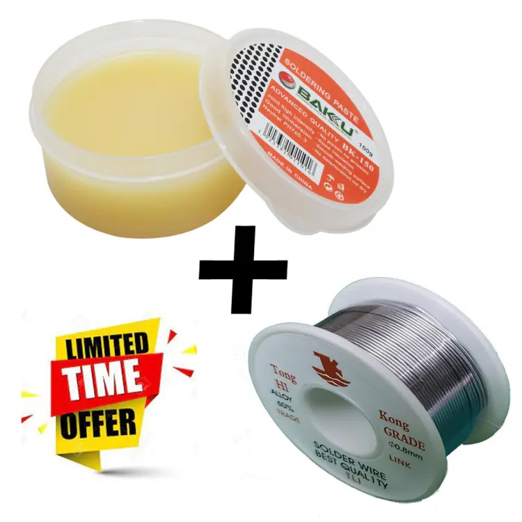 Picture of Soldering Tools Kit Combo (soldering wire+Paste / Rosin 2 in 1 )