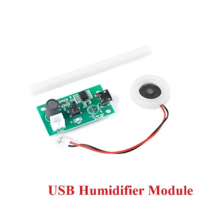 Picture of USB Mini Humidifier DIY Kits Mist Maker and Driver Circuit Board Fogger Atomization Film Atomizer Sheet Mini Oscillating Multi Plug