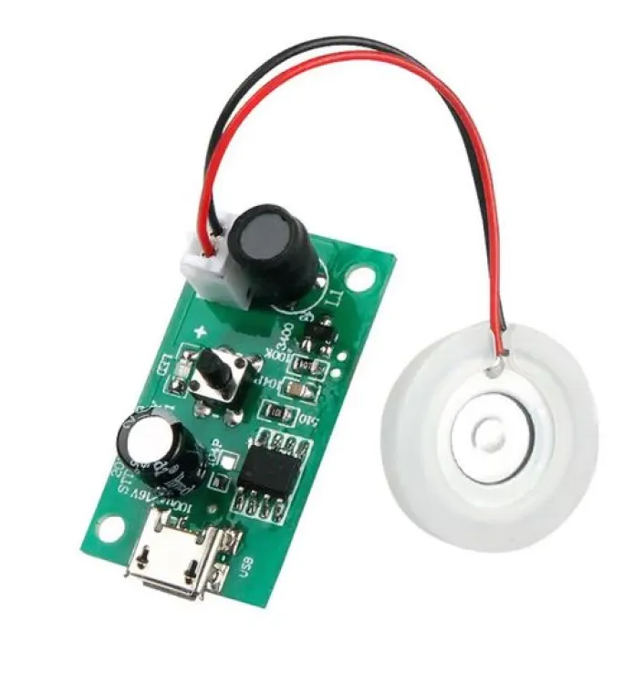 Picture of USB Mini Humidifier DIY Kits Mist Maker and Driver Circuit Board Fogger Atomization Film Atomizer Sheet Mini Oscillating Multi Plug