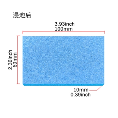 Picture of SPONGE Size 100x60x6mm ESD Tip Cleaning Sponge Soldering Iron Tip Cleaning Sponge For ESD Soldering Stations Tip Cleaner Sponge Foam