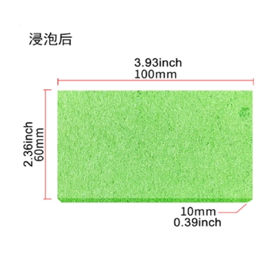 Picture of SPONGE Size 100x60x6mm ESD Tip Cleaning Sponge Soldering Iron Tip Cleaning Sponge For ESD Soldering Stations Tip Cleaner Sponge Foam