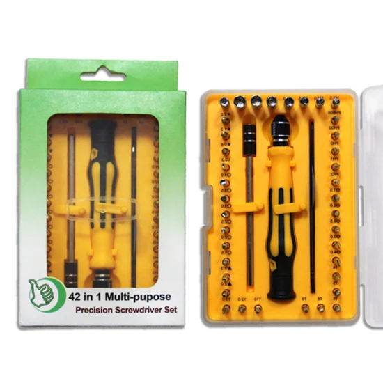 Picture of 42 In 1 Precision Screwdriver Set Repair Tool Kit 42 In 1 Screwdriver Bits With Tweezer & Opener Multipurpose Instrument Stainless Steel Screwdriver For Mobile Phone Laptop Computer Repairing Tools Sets