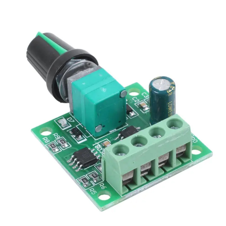 Picture of Motor Speed Controller DC 1.8V-15V 2A PWM - Voltage Regulator - Adjustable Switch - Easily Control and Optimize Motor Speed with Precision