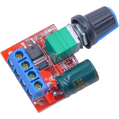 Picture of Motor Speed Controller DC 1.8V-15V 2A PWM - Voltage Regulator - Adjustable Switch - Easily Control and Optimize Motor Speed with Precision