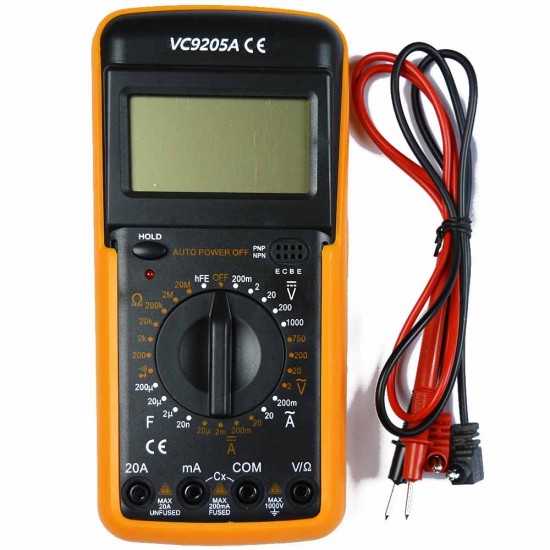 Picture of VC/DT 9205A Digital Multimeter Auto Power Off with Protective Case Data Hold Function High Precision Data Measurements AVO Meter
