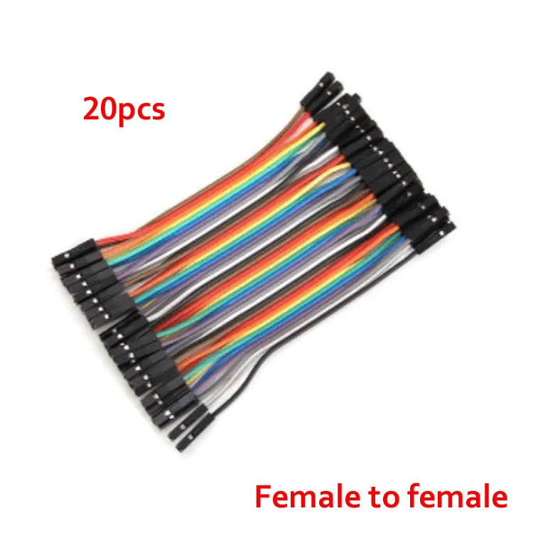 Picture of 20pcs Female to female Dupont Wire Jumper Cable for Breadboard
