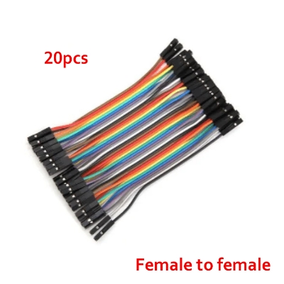 Picture of 20pcs Female to female Dupont Wire Jumper Cable for Breadboard