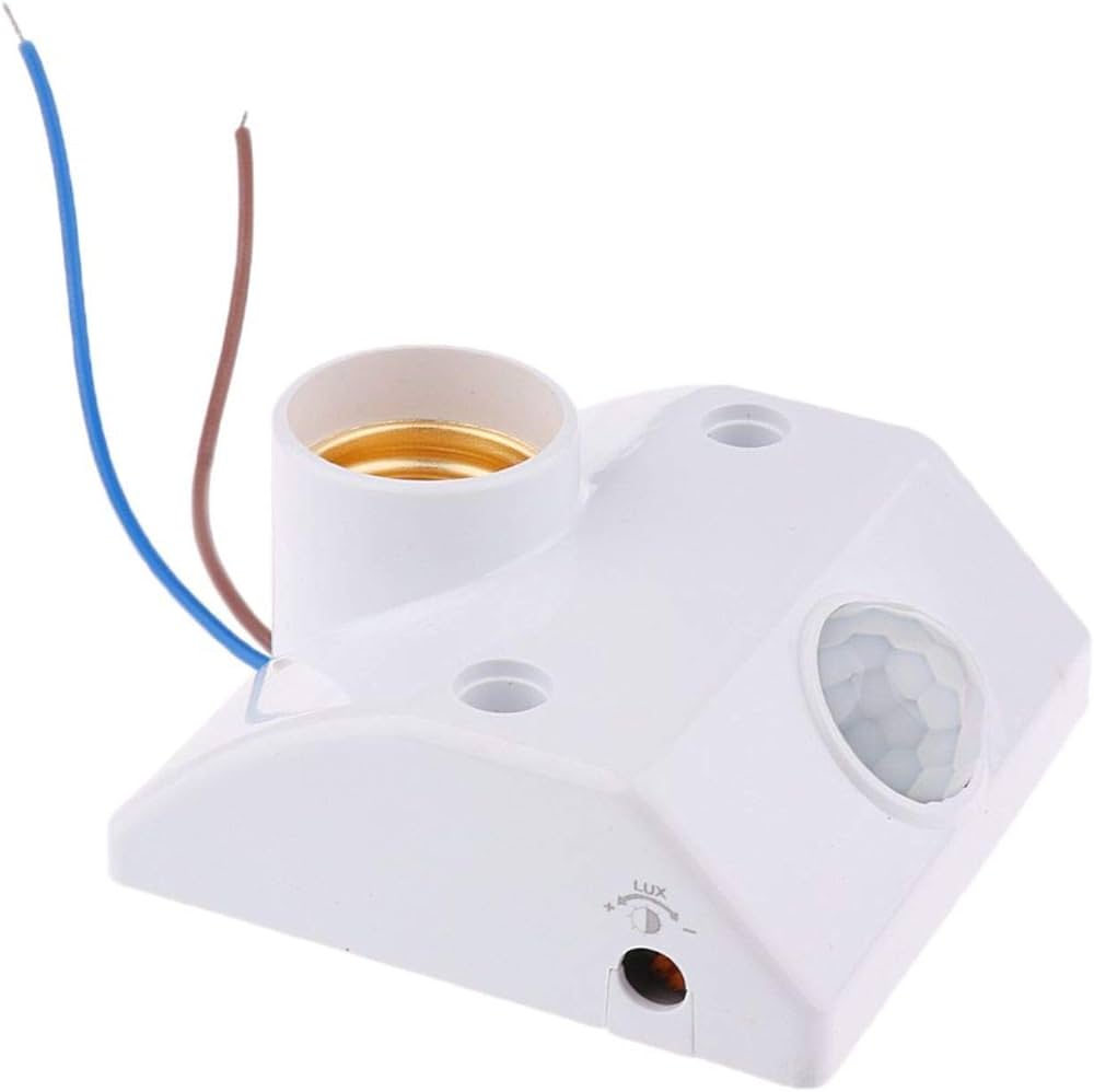 Picture of E27 Infrared Motion PIR Sensor Light Lamp Holder Switch for Corridor, Washroom