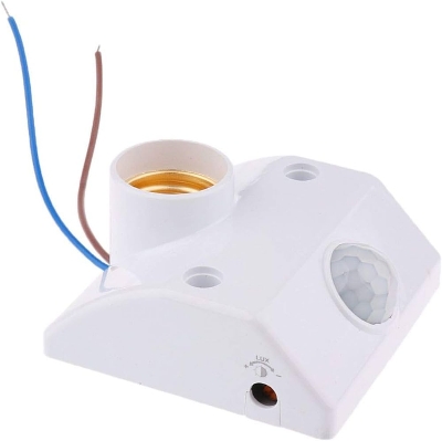 Picture of E27 Infrared Motion PIR Sensor Light Lamp Holder Switch for Corridor, Washroom
