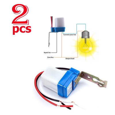 Picture of 2 Pcs Automatic Day Night Sensor Switch Ac 220V, Day And Night On/Off Photocell Ldr Sensor Switch, Auto switching Device