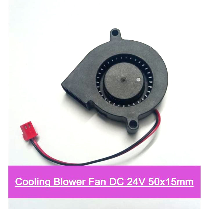 Picture of Cooling Blower Fan DC 24V 50x15mm Radial Turbine Blower Brushless Exhaust Fans 5015 With Short Cable & JST Connector For 3D Printer CNC Machine Blower Radial Cooling Fan
