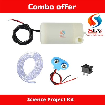 Picture of Mini Submersible DC Water Pump 2V-6V, 120L/H - Ideal for Science Experiments & DIY Creations!