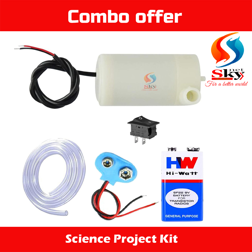Picture of Compact 2V-6V Submersible Water Pump (120L/H) - Great for Science Kits & DIY Projects!