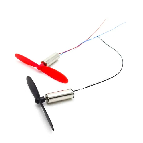 Picture of 51,000 RPM 3.7V DC Motor with Propellers – Perfect for Mini Drones and Toy Cars (2 Motors + 2 Propellers)