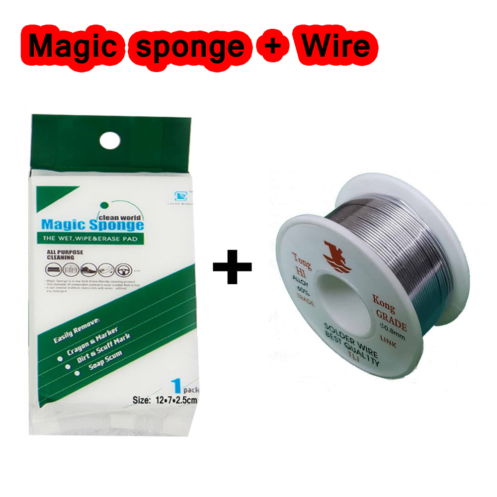 Picture of Magic Sponge Eraser Sponge Cleaner Foam & soldering wire