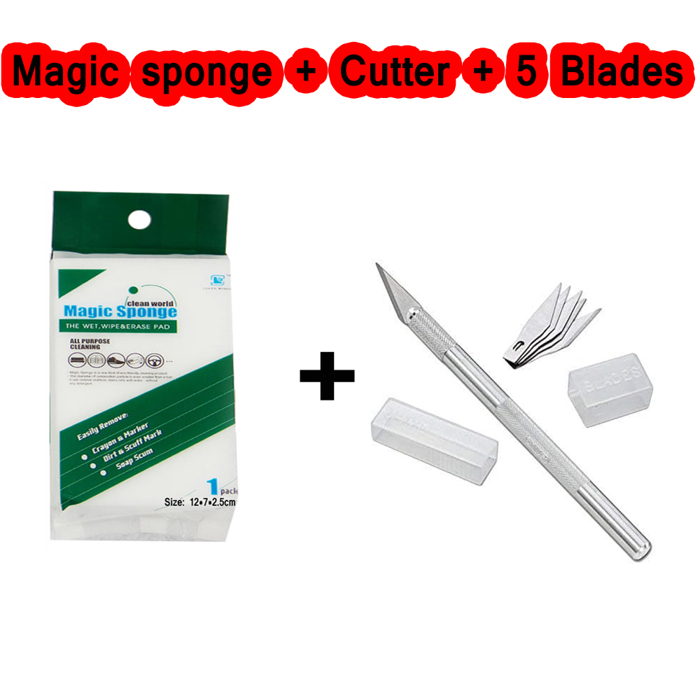 Picture of Magic Sponge Eraser Sponge Cleaner Foam & Cutter With 6 Blades Body (Aluminium Body)