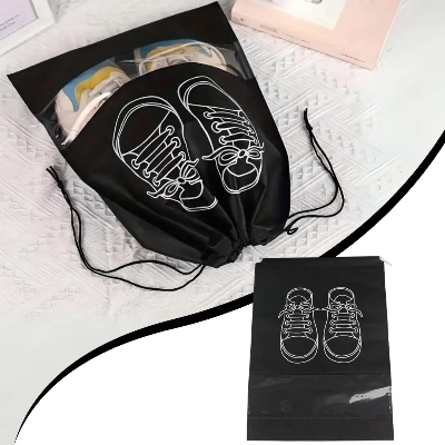 Picture of Travel Shoe Bag Shoe Organizer Storage Bag Drawstring Bag Waterproof Portable Travel Shoe Bag
