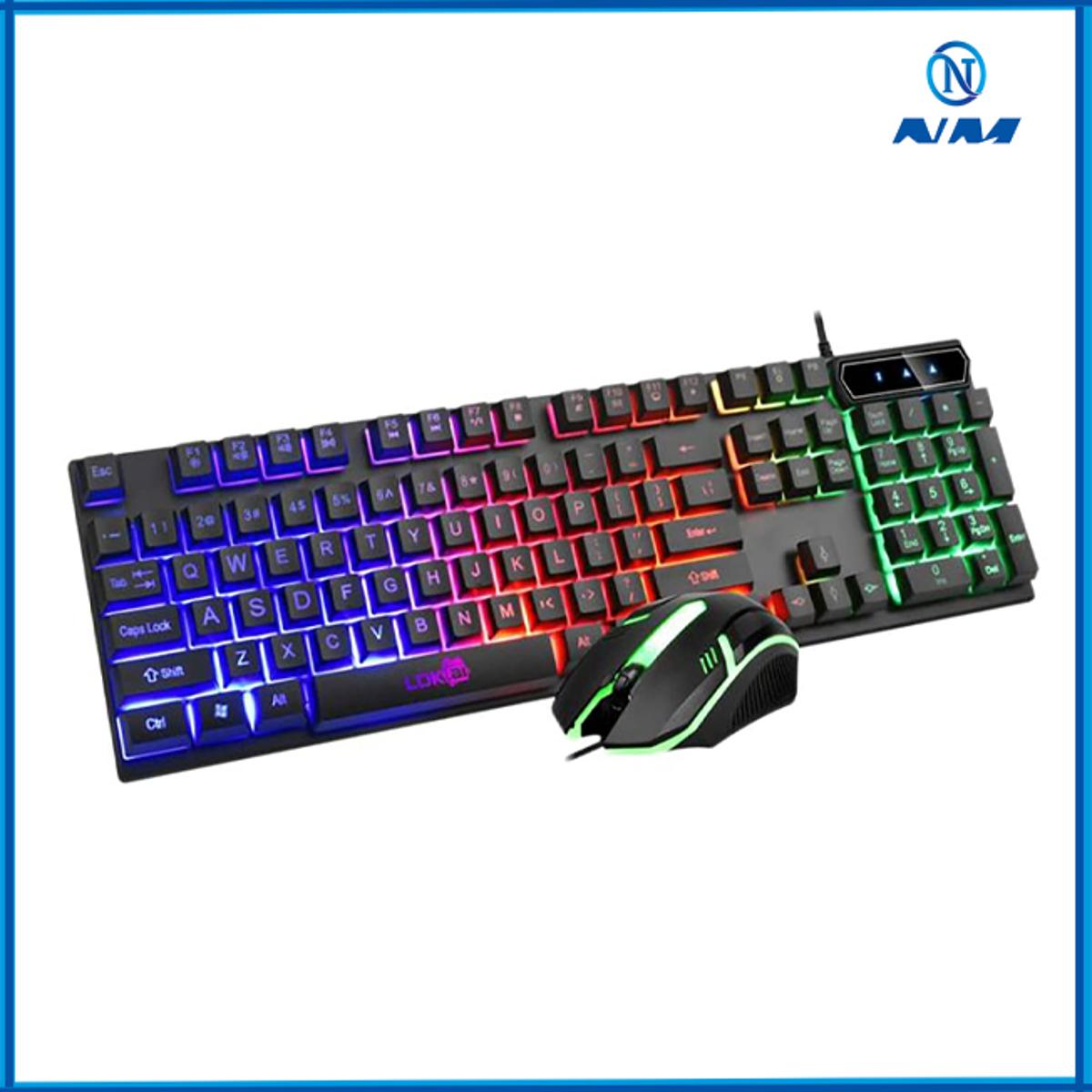 Picture of Ldkai 832 USB Gaming Keyboard with LED and Mouse (Black): Game in Style with User-Friendly Maintenance