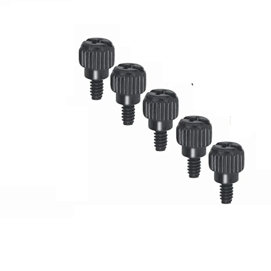 Picture of Thumb Screws PC Computer Case Thumbscrews Black Zinc for Hard Drive Computer Case Motherboard Fan Power Graphics 5 pcs