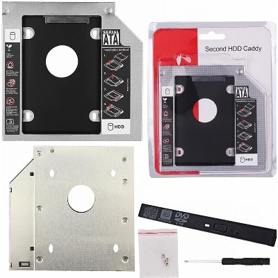 Picture of Laptop DVD to 2nd SSD/HDD Caddy Hard Drive Enclosures 9.5mm/12.5mm