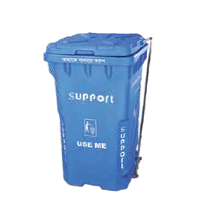 Picture of Support SD06  Wheel Dustbin Paddle - Blue 240 Liter