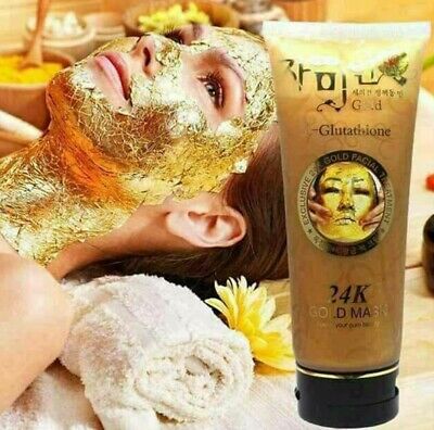 Picture of 24K Gold Mask L Glutathione Cream Soft Facial Treatment 220 ml Pure Beauty Skin