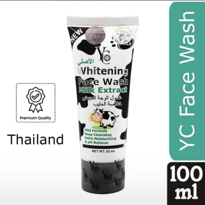 Picture of YC Whitening Face Wash with Milk Extract - 100 ML Deep Cleansing Extra Moisturizing