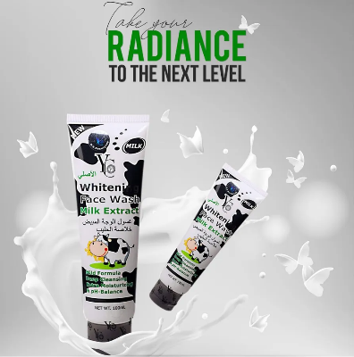 Picture of YC Whitening Face Wash with Milk Extract - 100 ML Deep Cleansing Extra Moisturizing