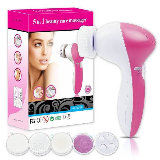 Picture of 5 in 1 Face Massager - Pink and White
