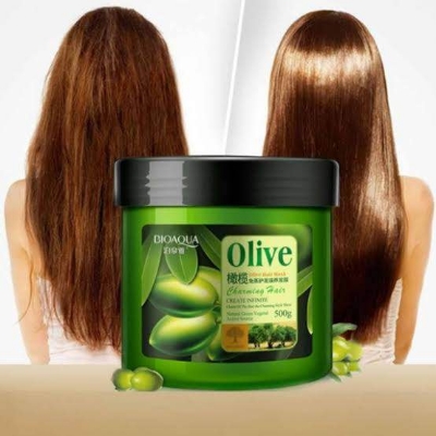 Picture of BIOAQUA Olive Oil Hair Mask Moisturizing Deep Repair Frizz For Dry Damaged Hair Smooth Hair Conditioner