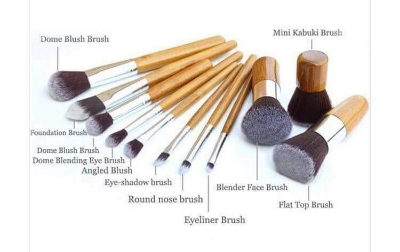 Picture of Bamboo Brush Set - Brown - 11pcs