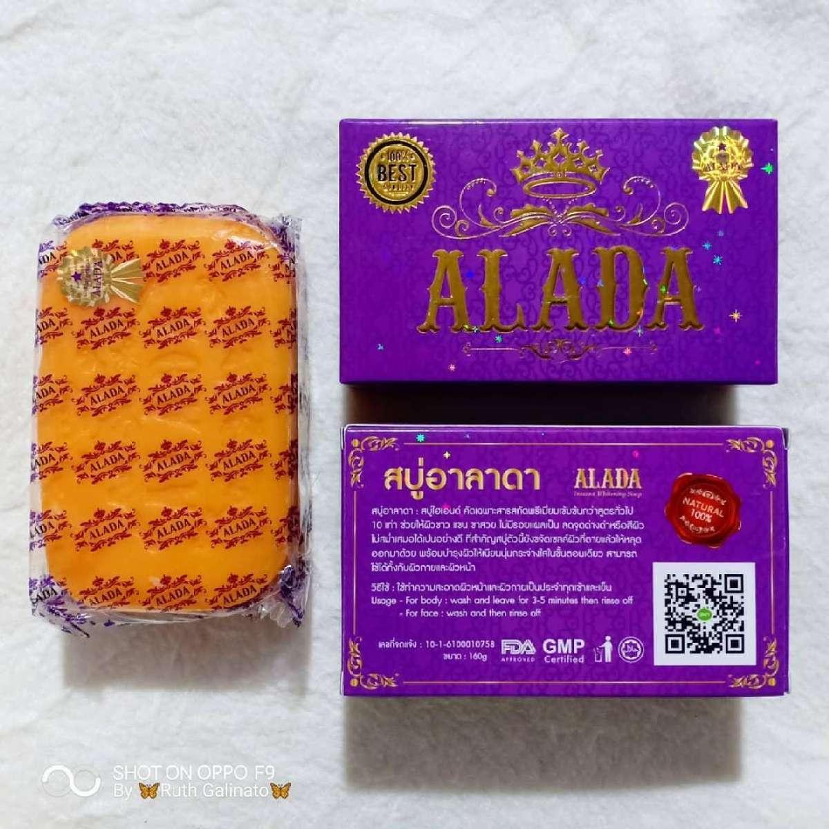 Picture of ALADA soap fast whitening&aura for Face and body -160g (Thailand )