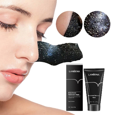 Picture of Lanbena Blackhead Remover Nose Black Mask Face Care Mud Acne Treatment Peel Off Mask Pore Strip Skin Care Peel Mask Oil Control - Mask-50gm