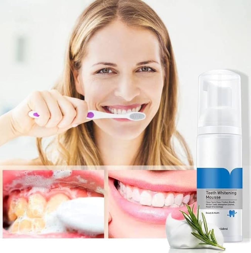 Picture of LANBENA Teeth Whitening Mousse Tooth Whitening Dental Tool Cleaning White Teeth Oral Hygiene Toothpaste Bleaching Remove Stains-60gm